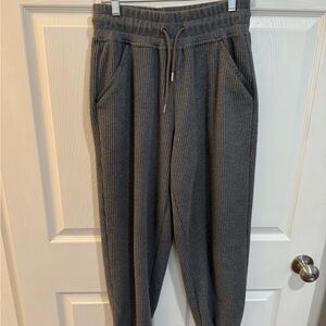 Varley Charcoal Ribbed Joggers